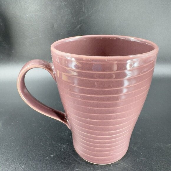 Starbucks 2009 Stockholm Design House Purple Mauve Ribbed Coffee Mug Cup Ceramic - Picture 9 of 11
